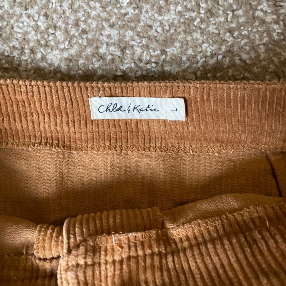 Rusty Orange Ribbed Skirt - Picture 4 of 4